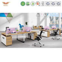Melamine Office Workstation Partition Cubicles with Side Drawers (H90-0216)